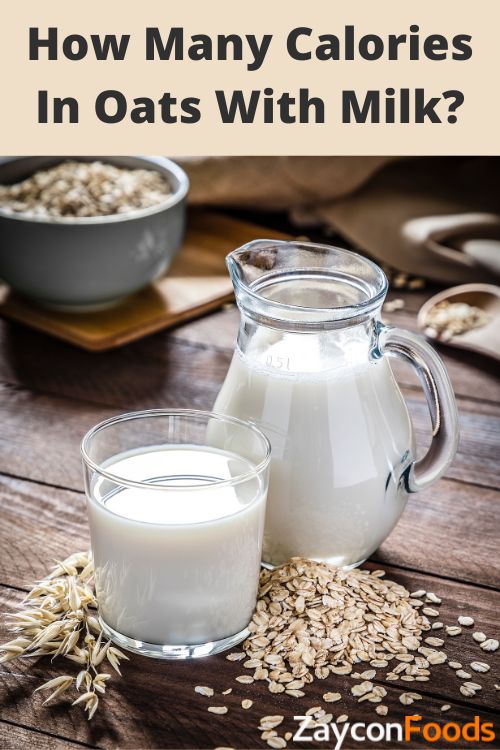 How many calories in oats with milk