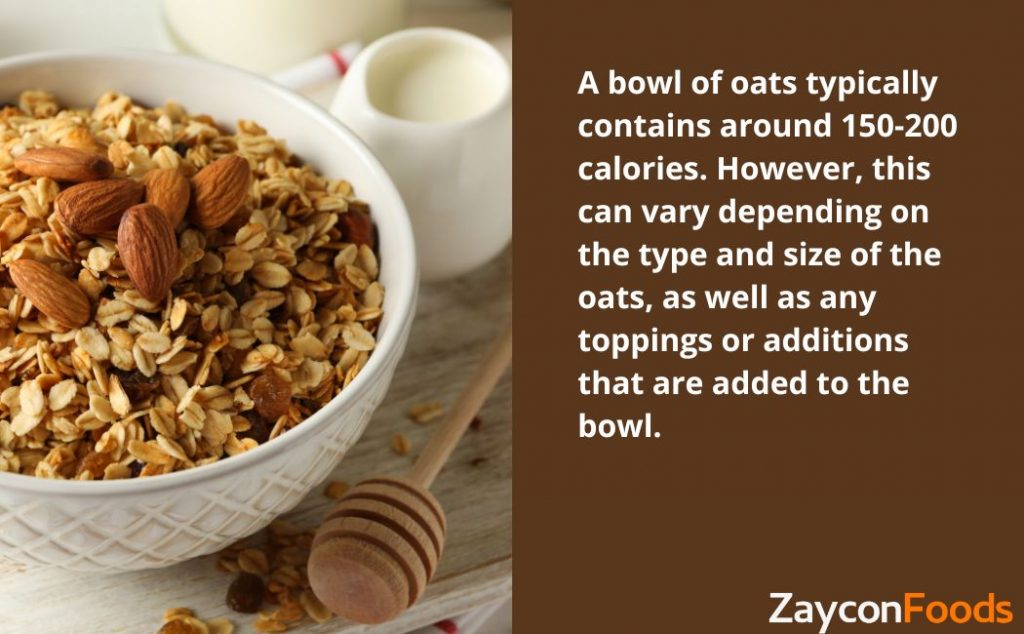 How many calories in one bowl of oats