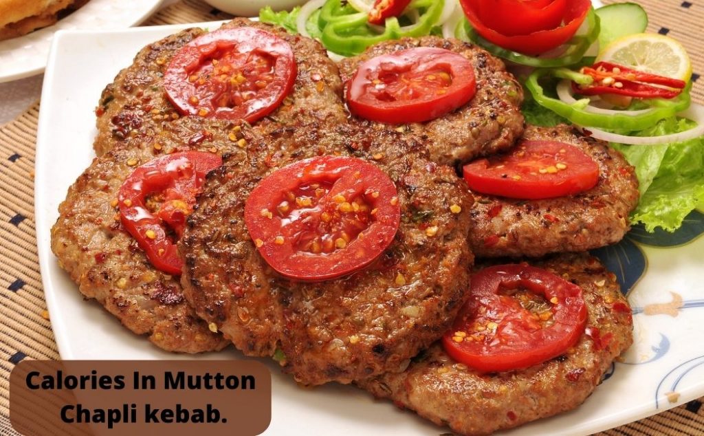 Calories In Mutton Chapli kebab