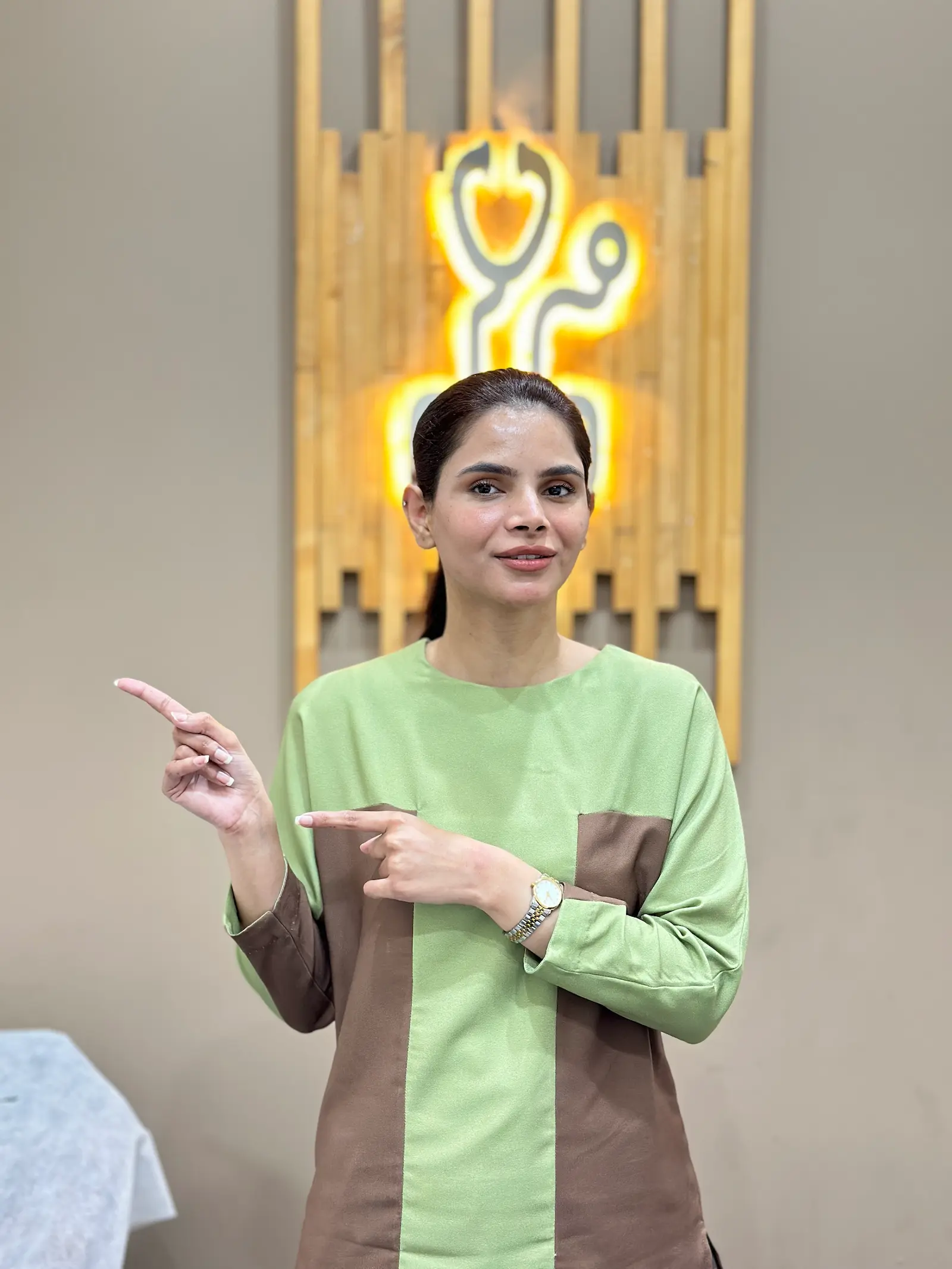Registered Dietitian Ayesha Nasir at her clinic